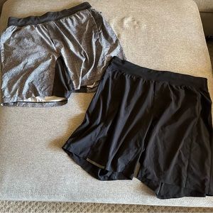 Lululemon Men's Running Short Set of 2 Medium and Large Unlined Like New